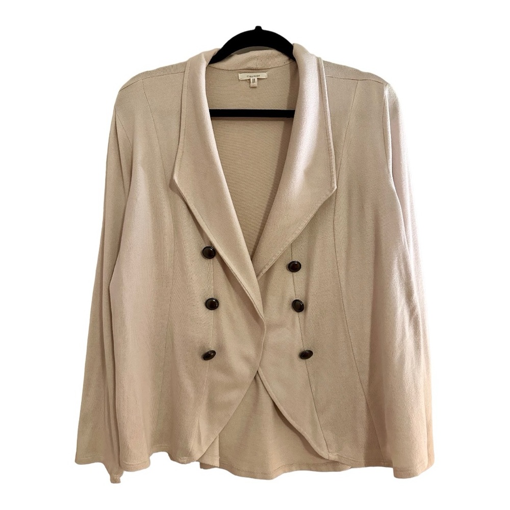 Maurice’s Women’s open front military style cardigan. Size L.